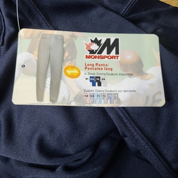 Monsport Men's Navy Pro Polytech Cuffed Sports Pants Size XXL - Picture 7 of 10